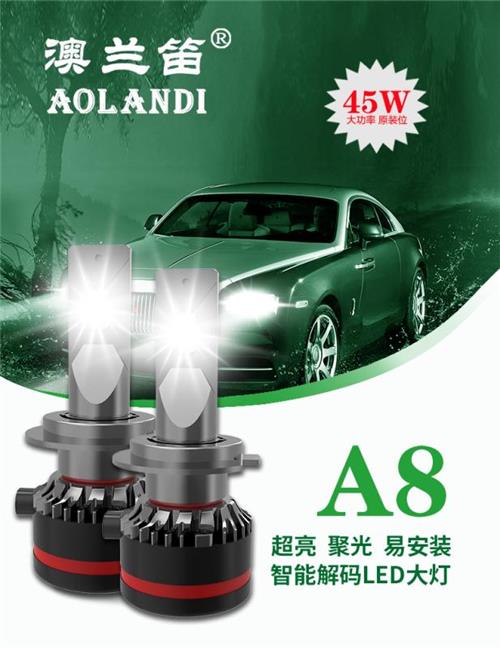 澳兰笛高亮LED头灯