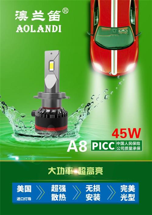 澳兰笛高亮LED头灯