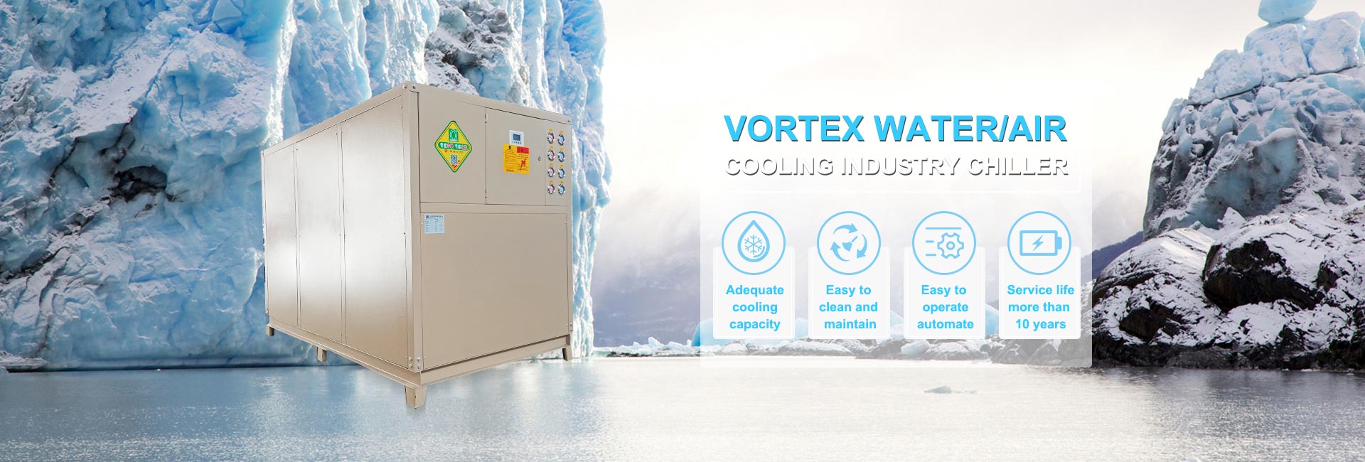 Vortex Water/air  cooling industry Chiller