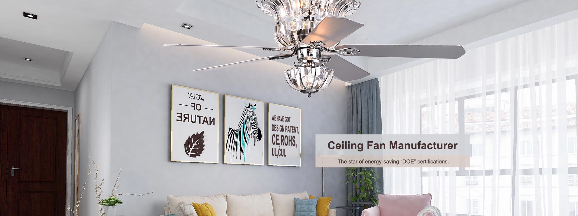 Ceiling Fan Manufacturer  The star of energy-saving “DOE” certi