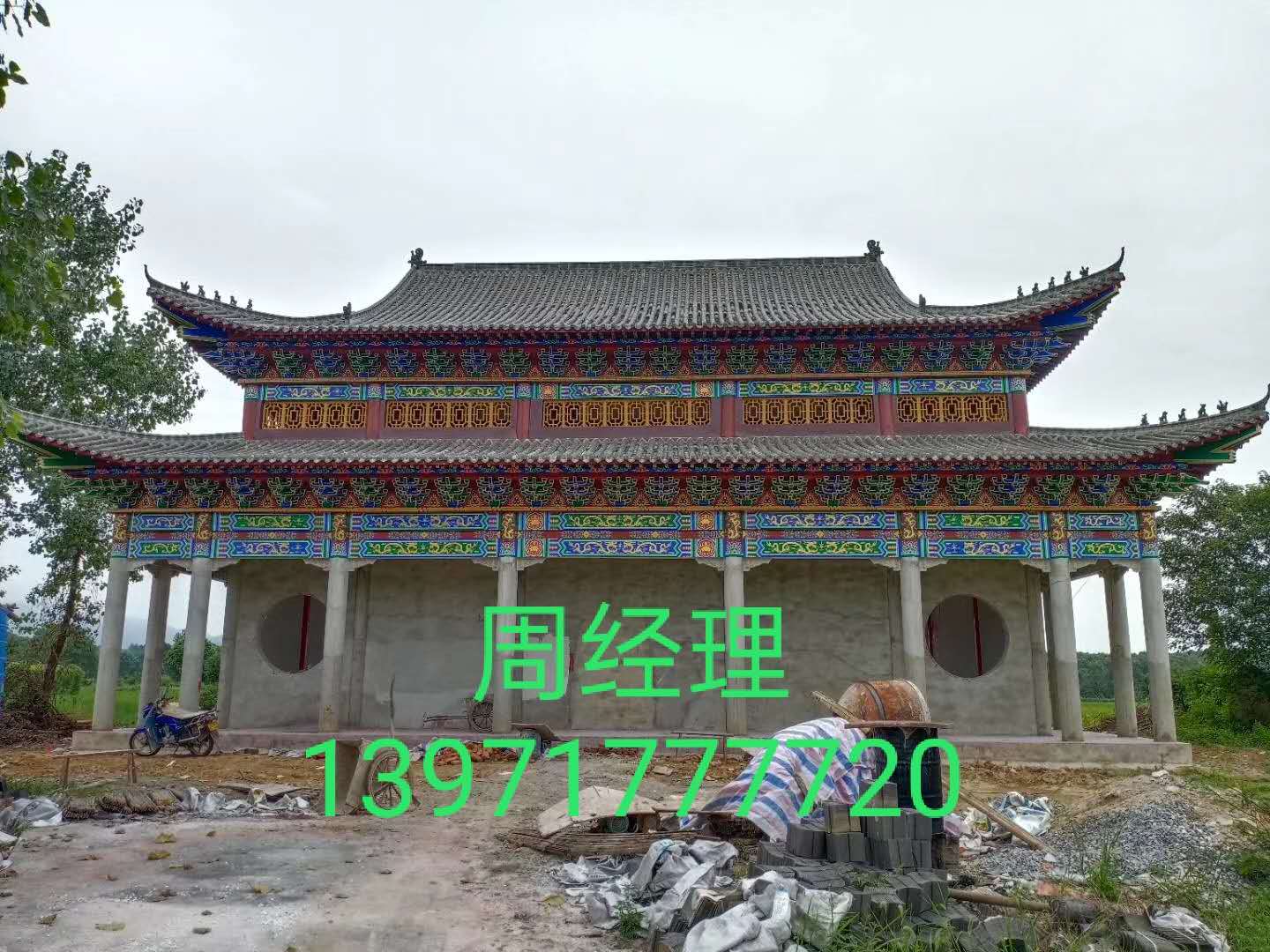 古建门楼|仿古祠堂|仿古寺庙 湖北蓝禾园林古建