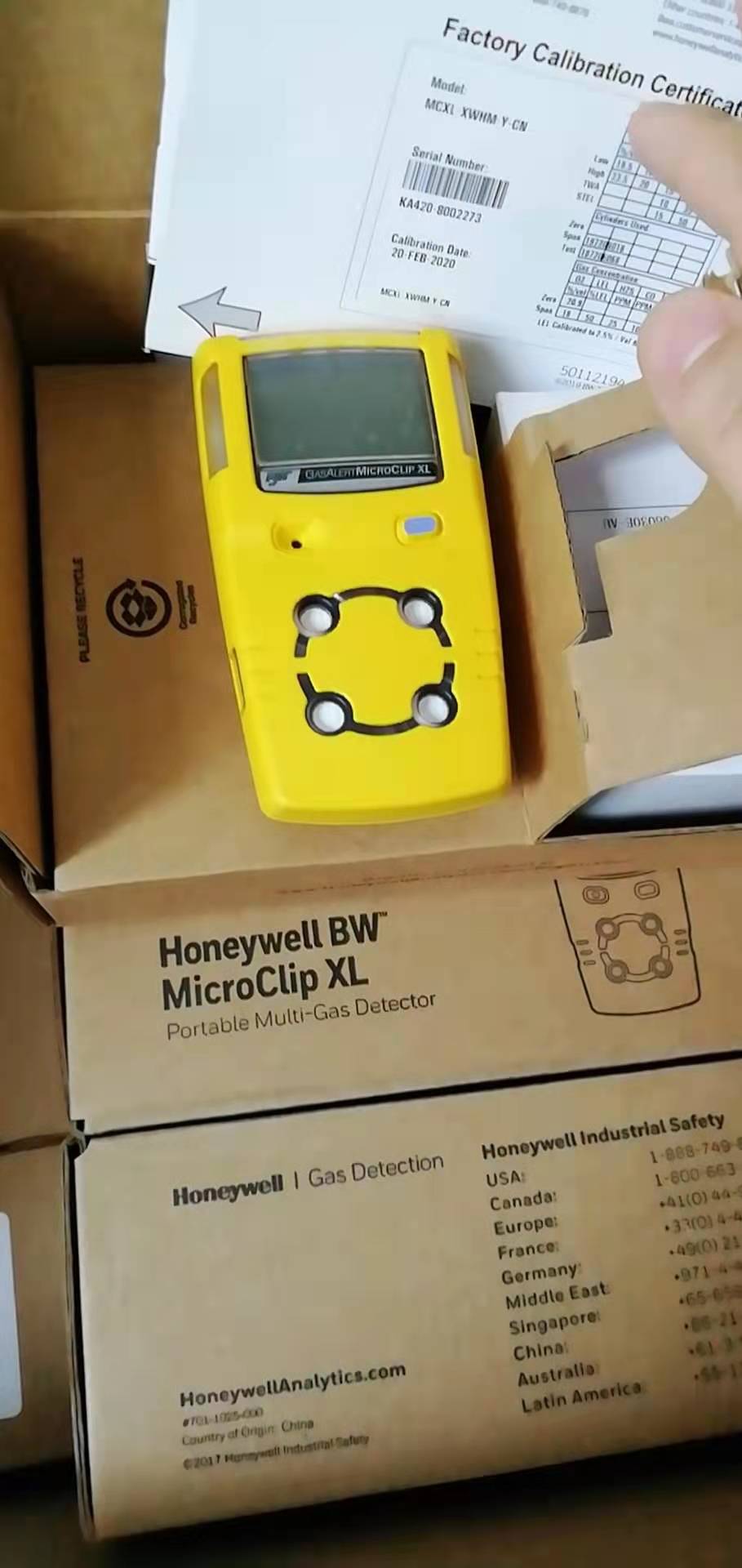 HoneyWellMCXL复合式气体报警仪