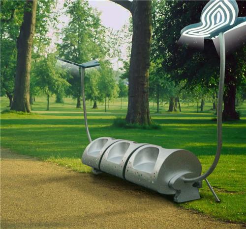Solar Powered Bench 1