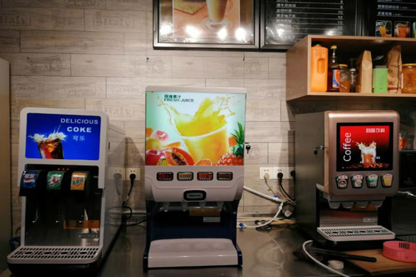  濟寧三口四口可樂機廠家可樂糖漿包