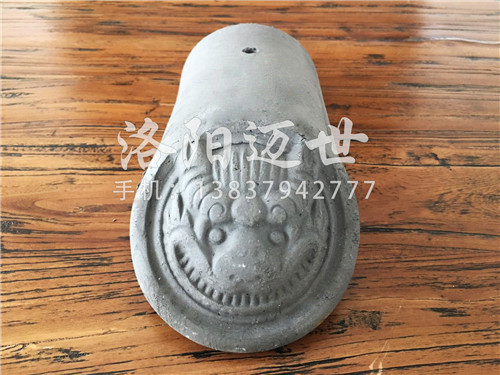 燒結仿古小青瓦勾頭屋檐裝飾滴水配套青瓦貓頭批發原始圖片2