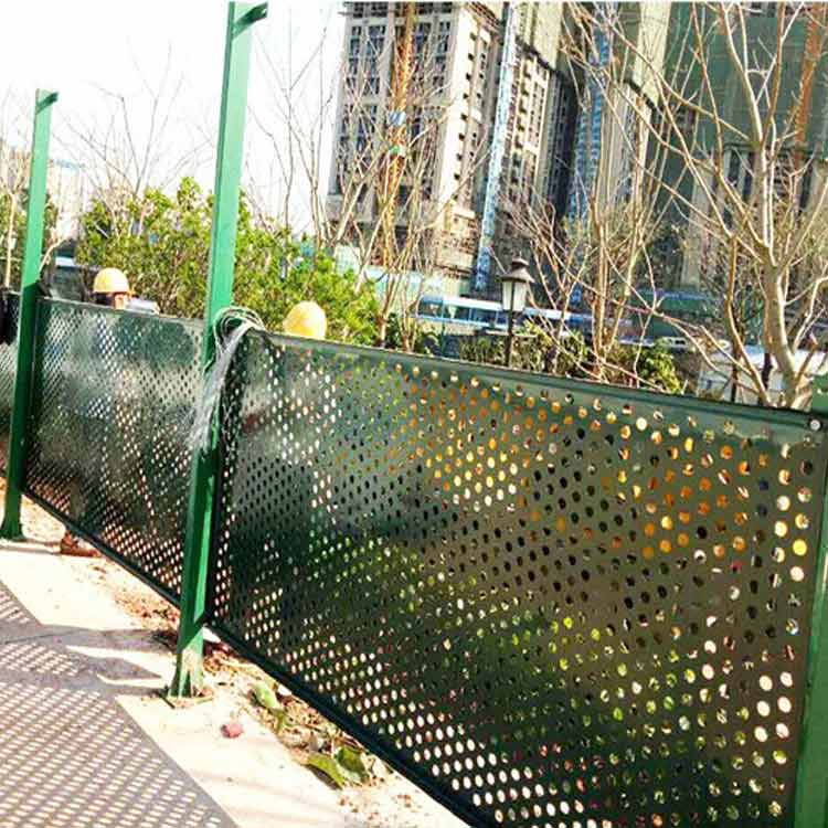 江門市政沖孔板護欄現貨 工地沖孔圍擋原始圖片2