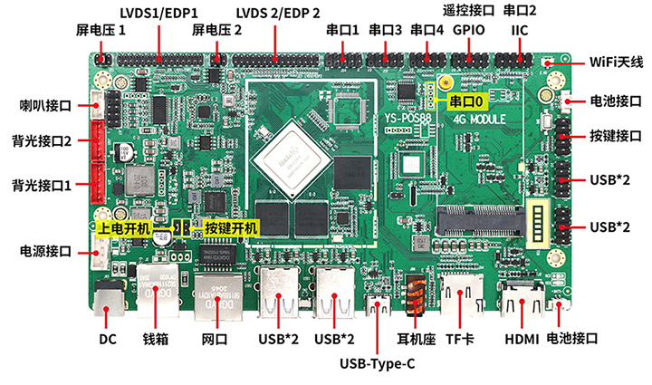 億晟YS-POS88新零售智慧收銀主板原始圖片2