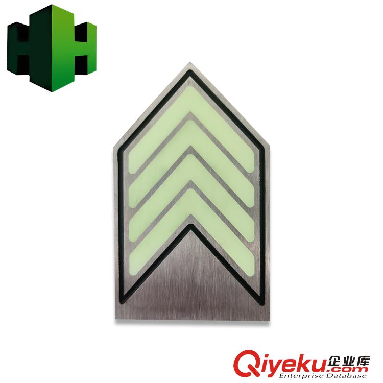 自發光地面玻璃導向標識 ，超市商場地面嵌入式消防指示標識，地埋燈