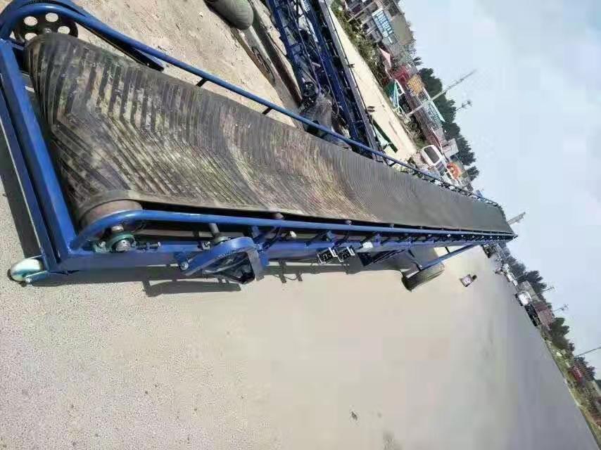 爬坡升降輸送機(jī)凹槽散料裝車機(jī) 定做皮帶機(jī)原始圖片3