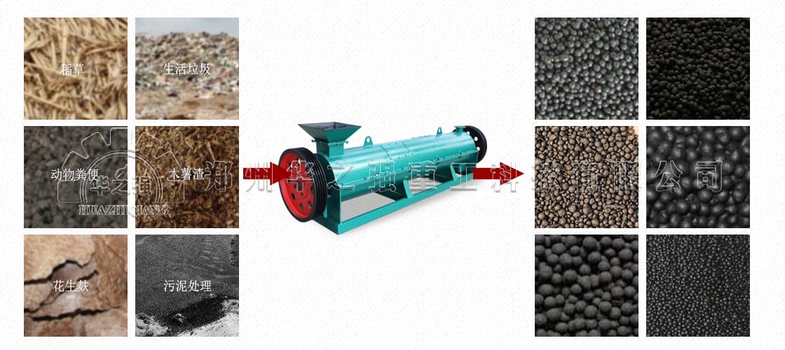 華之強新型有機肥造粒機設備生產線研發定制廠家