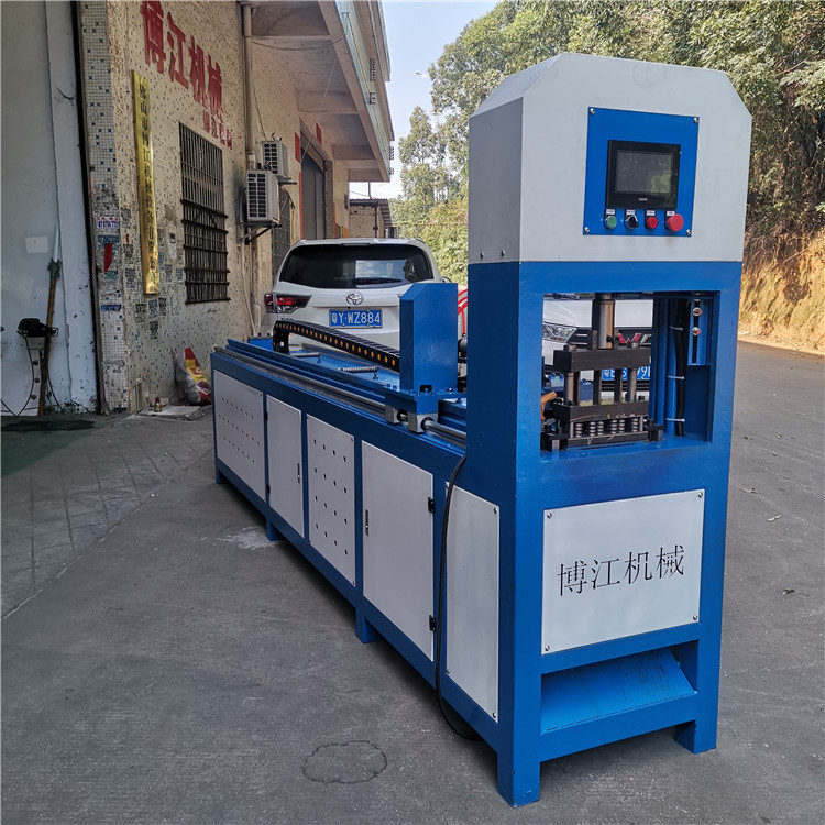  熱賣全自動數控貨架沖孔機 破口液壓打孔機 不銹鋼防盜網鐵管打眼原始圖片2