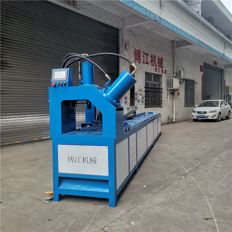 180單缸液壓沖孔機(jī)槽鋼方管鐵板沖件切45度切角錯(cuò)斷切斷裁斷模具原始圖片3
