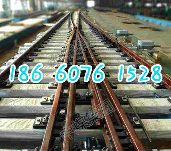 ZDK630-4-15單開道岔，軌道用軌道專用岔尖單開道岔,左開輕軌岔道原始圖片2
