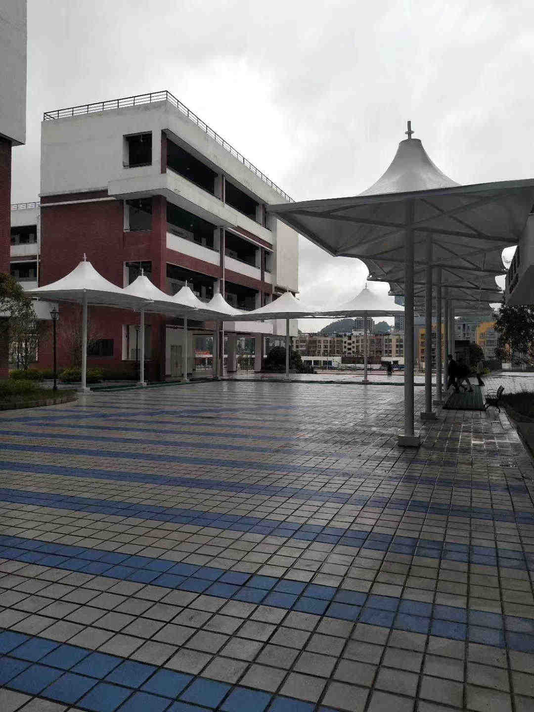 銅仁承建大型景觀膜結構工程 戶外景觀膜結構雨篷 公園張拉膜景觀蓬