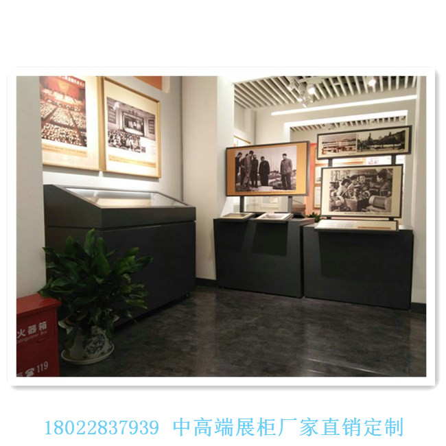 深圳博物館展柜制造廠供應液壓掀起式坡面文物展示柜