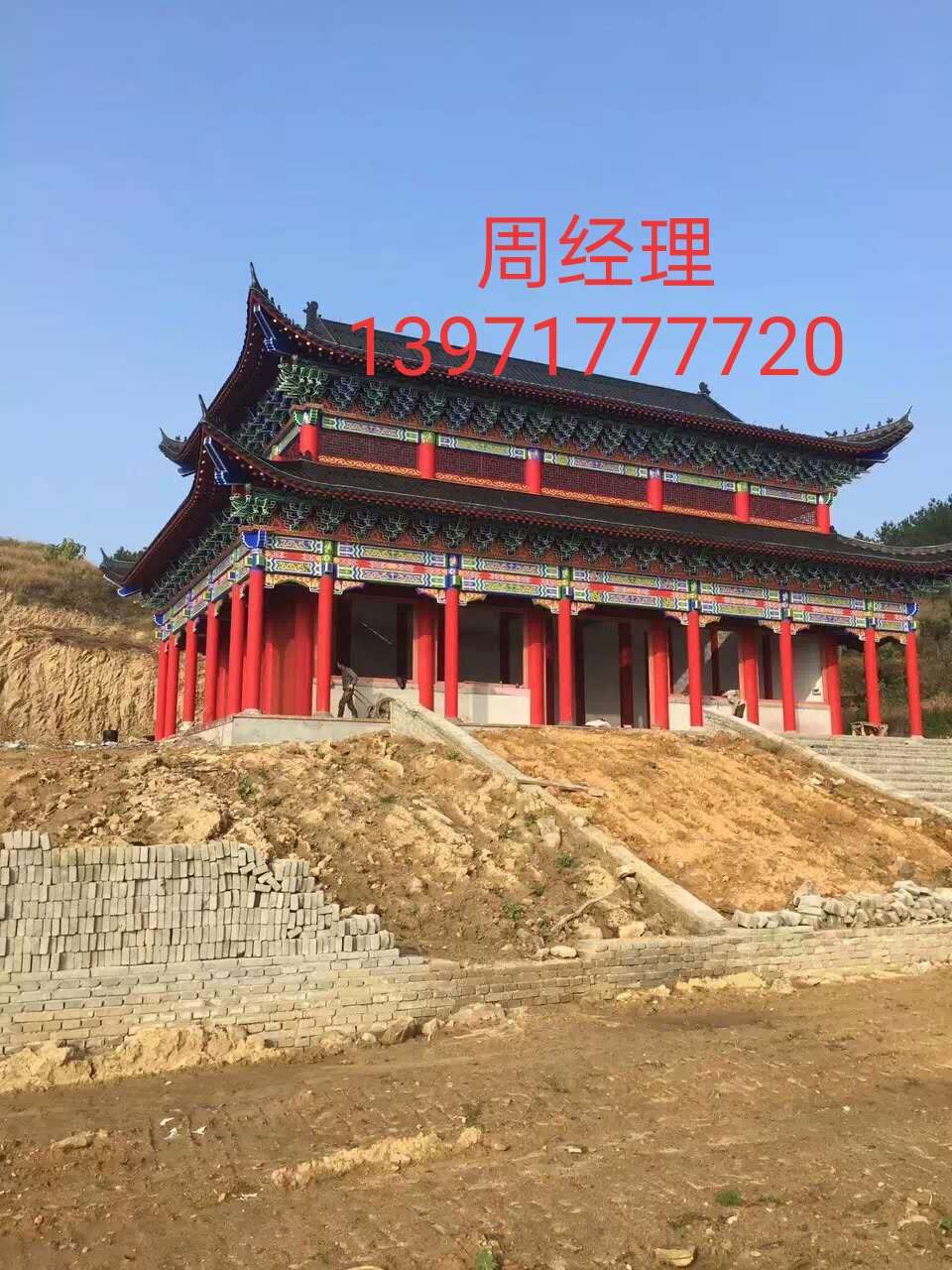 湖北古建门楼-仿古祠堂-仿古寺庙