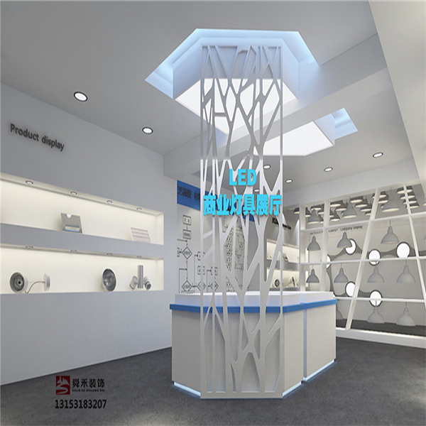 濟南商業燈具Led展廳裝修設計公司原始圖片2