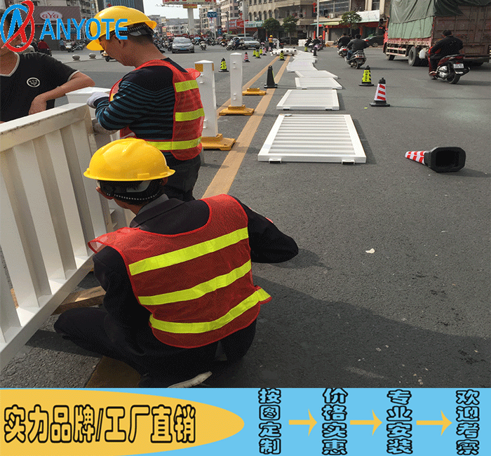 陽江面包管護欄批發(fā) 中山路側(cè)甲型護欄 廣州黃埔市政柵欄包安裝原始圖片3