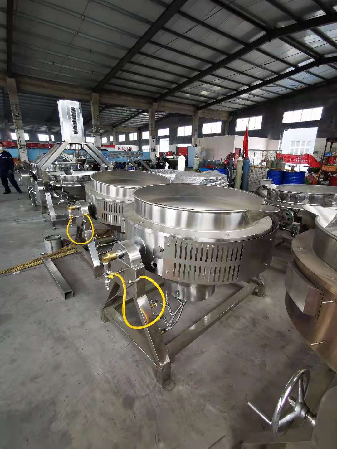廠家直銷牛肉醬辣椒醬海鮮醬行星攪拌炒鍋