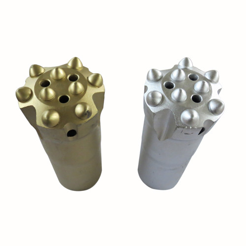 鑿巖機釬頭9齒45mm直徑Ｒ32螺紋連接柱齒釬頭