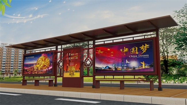江蘇徐州海南三亞定制景區(qū)公交候車亭2021新款小型鄉(xiāng)鎮(zhèn)候車亭華駿生產(chǎn)廠家