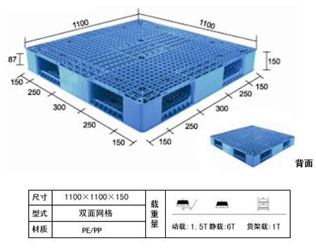 供應(yīng)全新PP料壽光田字網(wǎng)格1111塑料托盤(pán)保用五年原始圖片2