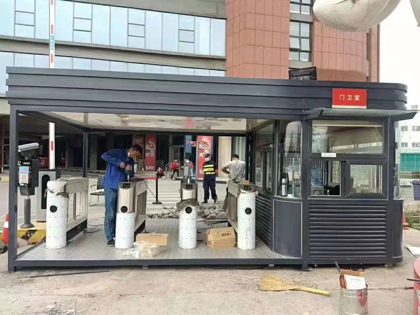 吉林省單位門衛崗亭-長春酒店活動站臺-售樓處形象崗亭等原始圖片3