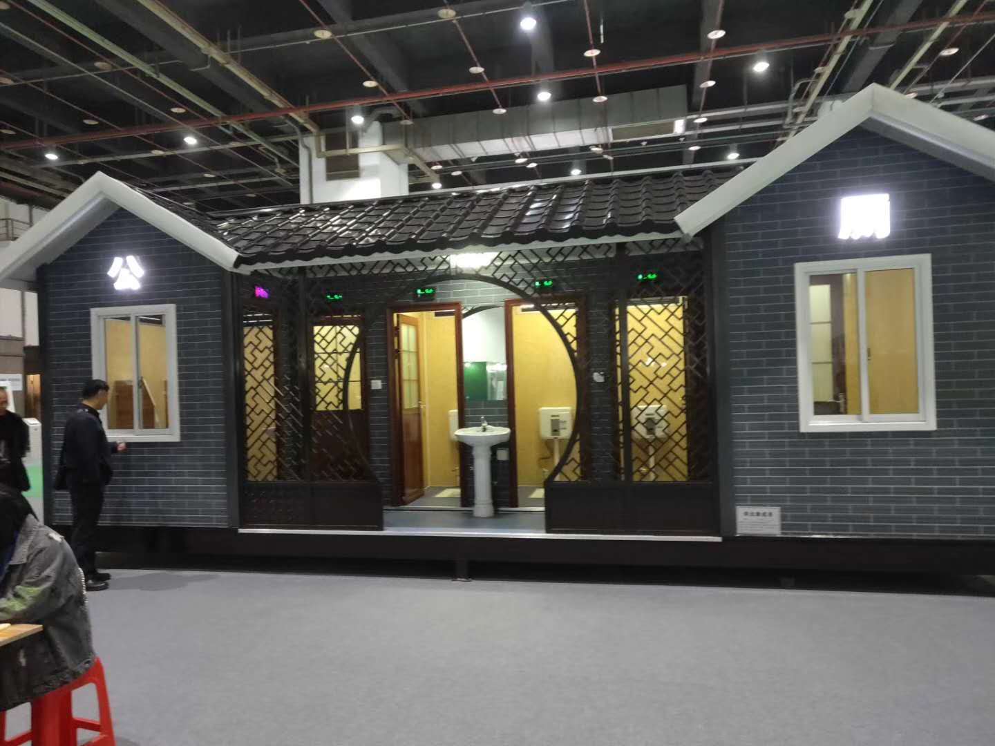 四平農用彩鋼廁所-自建景區輕鋼房屋-公共衛生間-現場施工驗收