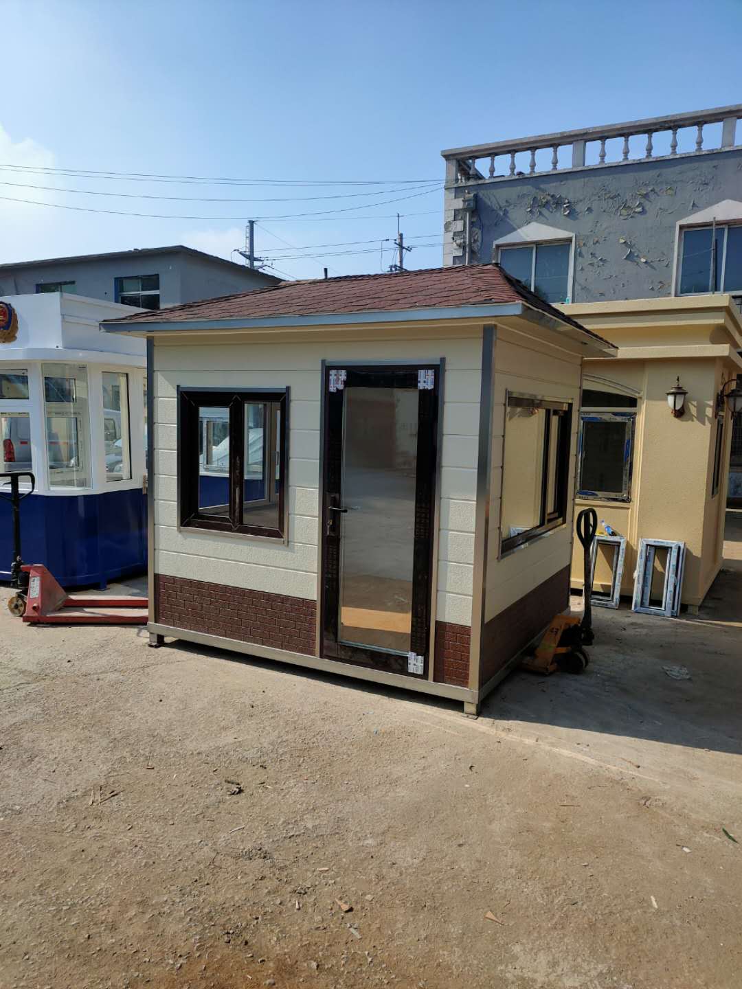 四平農用彩鋼廁所-自建景區輕鋼房屋-公共衛生間-現場施工驗收