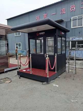 長春出入口收費崗亭-吉林省停車場崗亭-物業白鋼房廠家原始圖片3