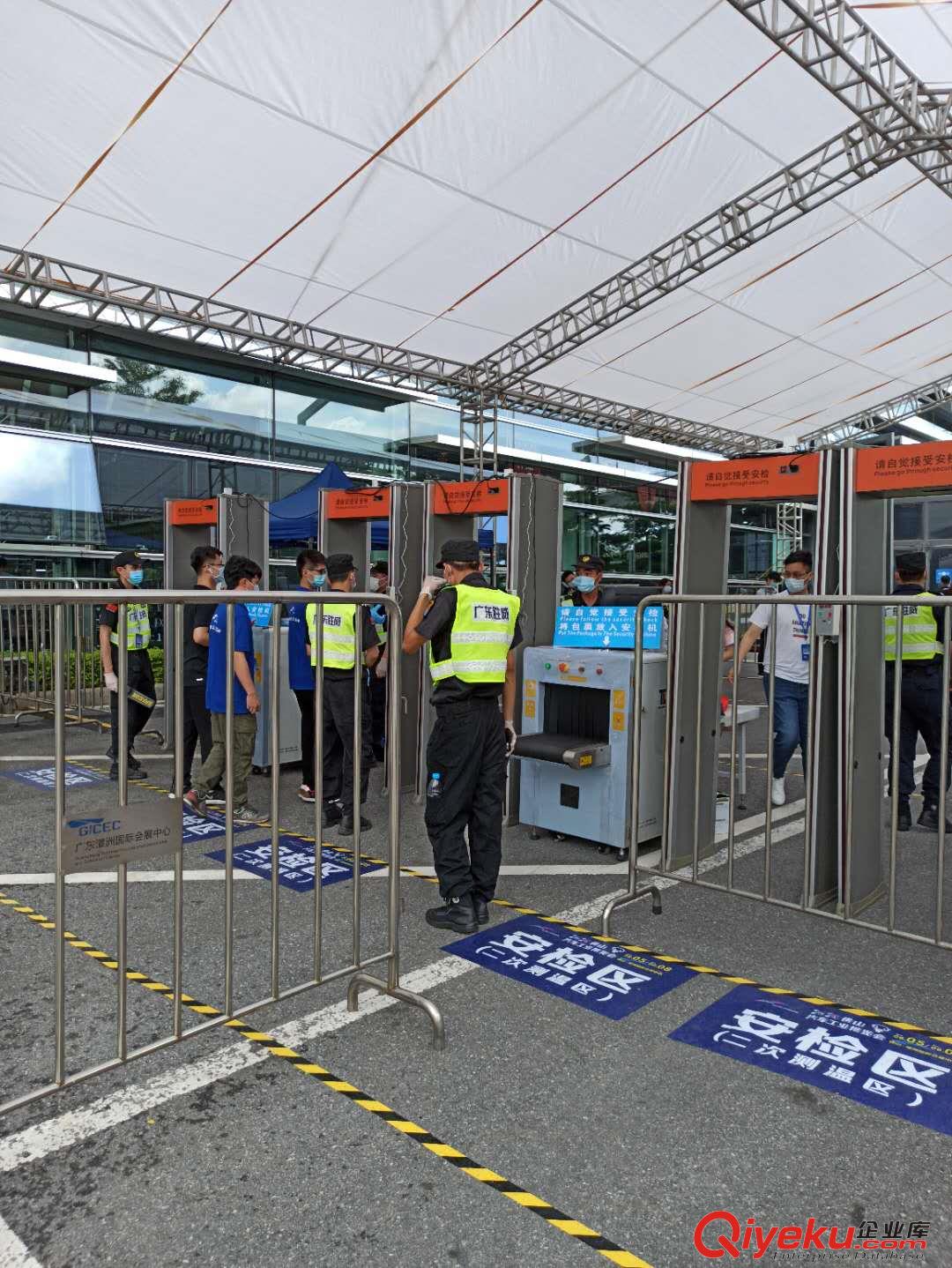 廣州天河體育場館人體測溫安檢門，安檢機租賃