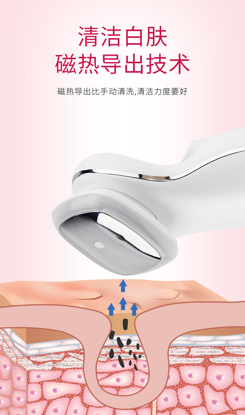 美容仪器家用 家用脸部按摩器 补水仪器 提拉紧致sl净化