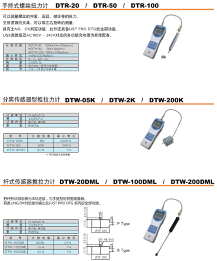 拉力计 Digitech digital gage information