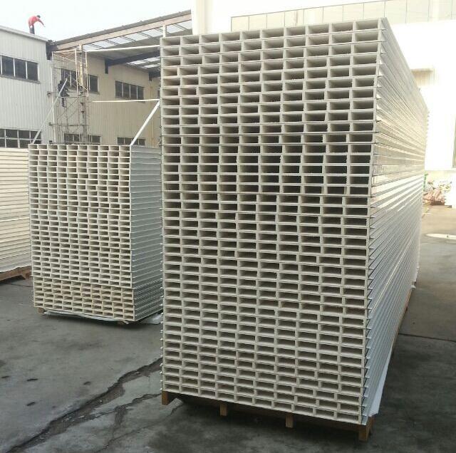 彩鋼玻鎂板 機(jī)制中空玻鎂版 手工玻鎂夾心凈化板