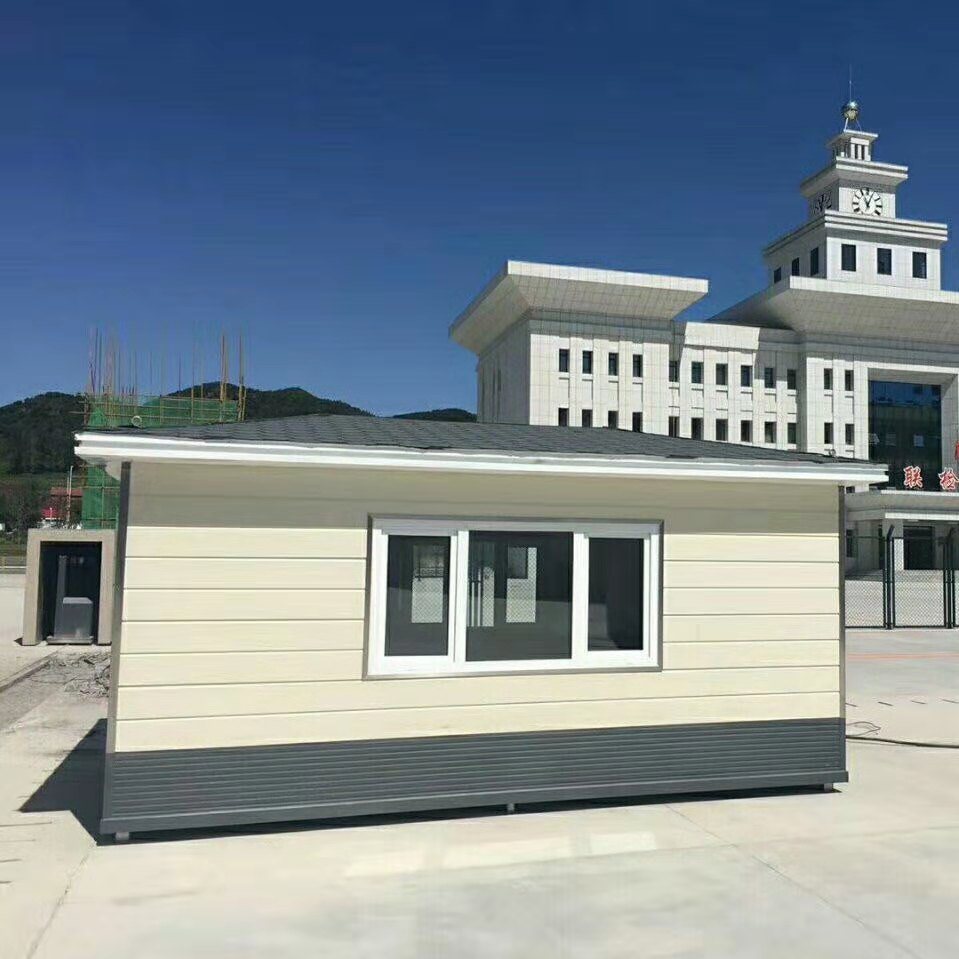 赤峰古銅崗亭生產-定制不銹鋼停車場門衛室-移動公廁-生產制作工廠
