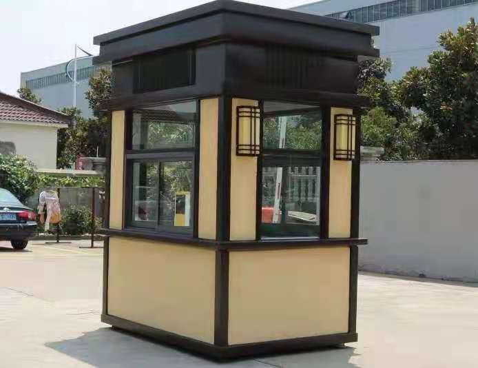 遼寧值班門衛房 酒店售樓處玻璃值班形象崗亭 停車場員工休息室